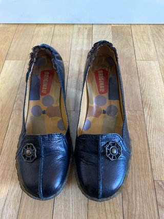 Zapatos negros de piel
