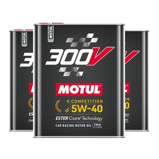 3x Motul 300V Competition 5W40 2L