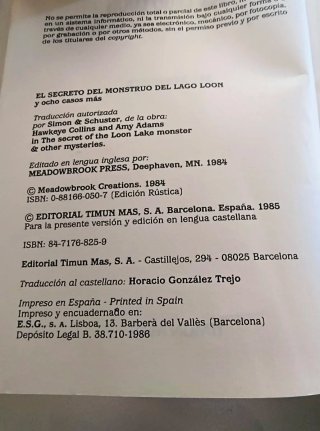 Libro juvenil años 80