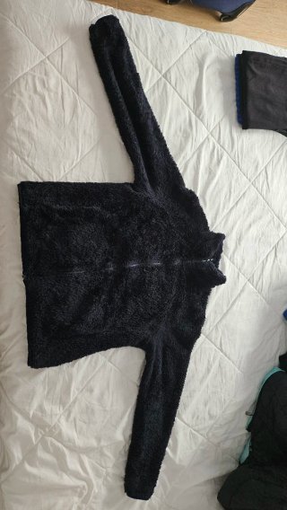 Campera peluche invierno mujer
