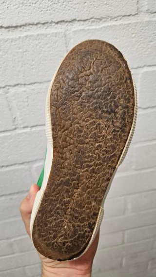 Zapatos Superga verde, velcro, talla 34