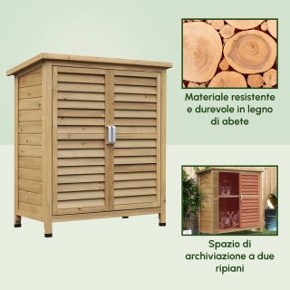 Casetta da Giardino in Abete con Tetto in Bitume