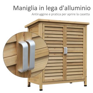 Casetta da Giardino in Abete con Tetto in Bitume