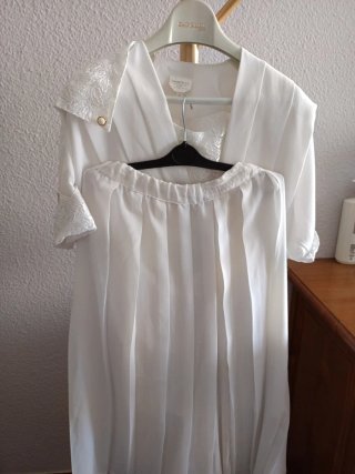Conjunto Traje Mujer Blanco Talla L