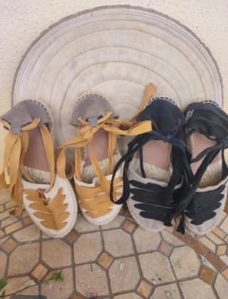 Zapatillas Esparto.T-37 (2 pares) precio total 12€