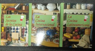3 volúmenes"Cocina internacional y latinoamericana