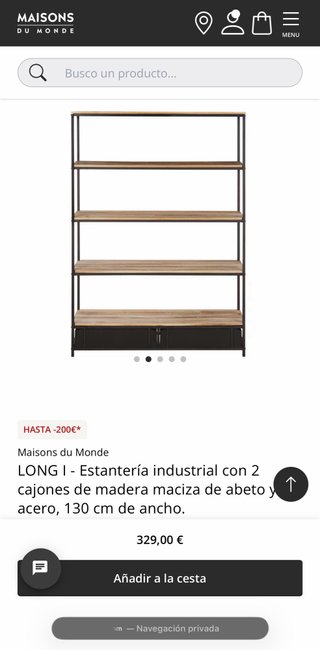 Estantería industrial Maisons du Monde