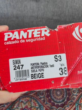 Zapatos de seguridad Panter Fiber Plast