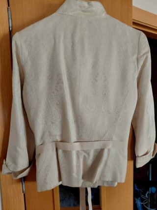 Traje Chaqueta Zara Beige/Dorado