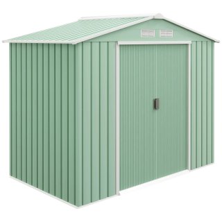 Casetta da Giardino in Lamiera 213x130x185cm Verde