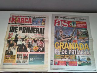 Periódicos ideal y marca ascensos Granada c.f.