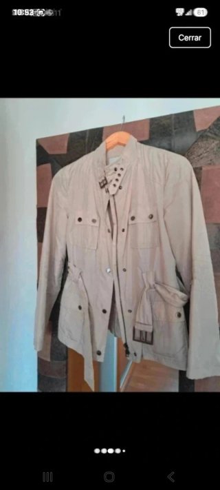 Sahariana beige mujer