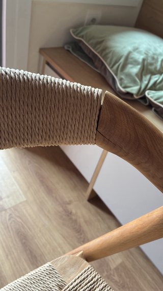 Silla Kave Home Derile (Rattan y Madera)
