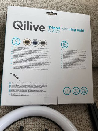 Aro de luz Qilive con trípode