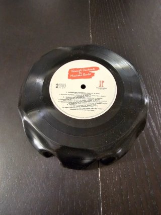 Svuotatasche in vinile vintage fatto a mano