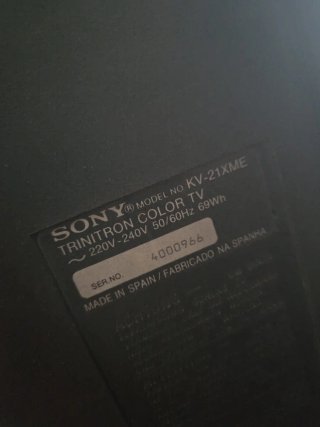 Televisor Sony Trinitron 1985