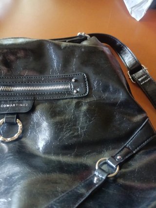 Mochila Paco Martínez Negra Charol