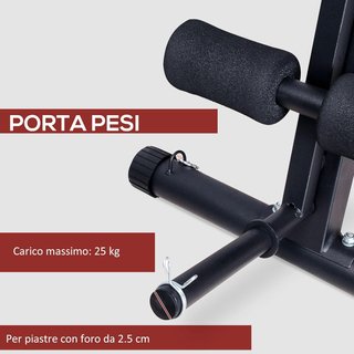 Banco de Gimnasio Plegable, Banco Multifuncional para Abdominales Inclinable con Respaldo Ajustable en 7 Niveles, Máquina de Extensión de Piernas, Cojín, Banda de Resistencia, para Entrenamiento e...
