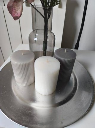 Set Decorativo IKEA Florero+velas+Flores