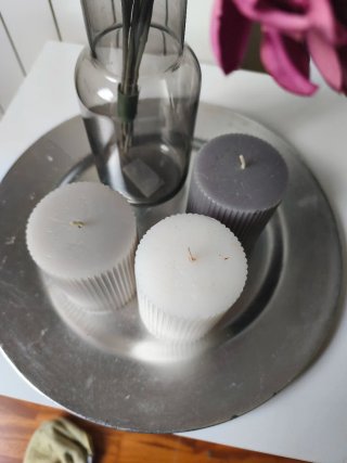 Set Decorativo IKEA Florero+velas+Flores