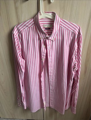 Camisa de rayas rosa Talla L