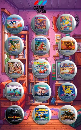 PACK CHAPAS SEGA GAME GEAR (VOL 1)