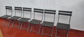 6 sillas plegables para exteriores