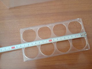 Lotto accessori frigo in plastica