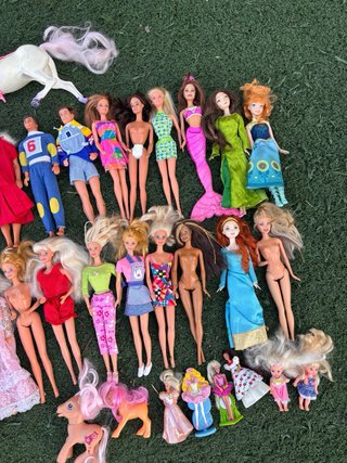 Lote de Barbies y accesorios