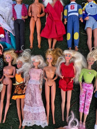 Lote de Barbies y accesorios