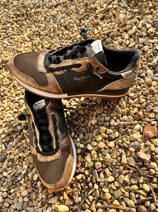 Zapatillas Pepe Jeans Mujer Talla 38 Bronce