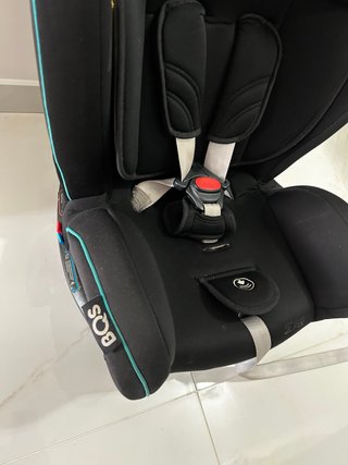 Silla de coche BQS Bnofix negra