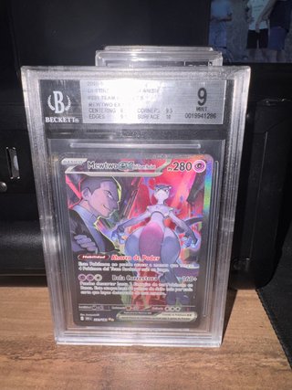 Mewtwo EX Spanish Beckett 9 Mint