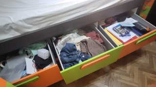 Cama nido infantil con cajones