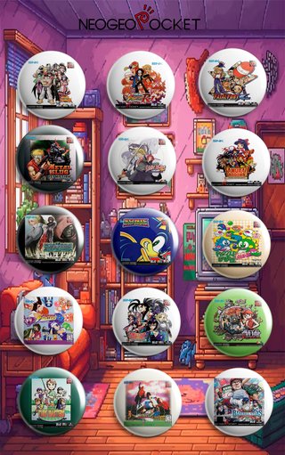 PACK CHAPAS SNK NEOGEO POCKET (VOL 1)