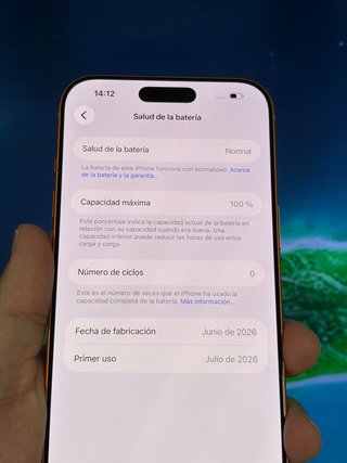 iPhone 17 Pro Max 256gb - Naranja - Solo abierto