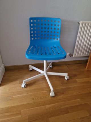 Silla ikea azul