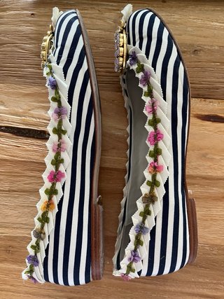 Zapatos M. Garcia Talla 40 Rayas Flores