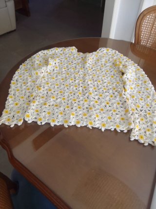 Blusa Crochet Flores