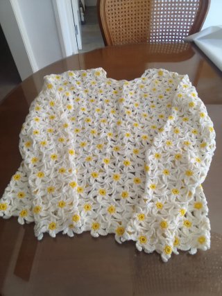 Blusa Crochet Flores