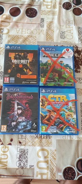 Lote 4 Juegos PS4: Call of Duty, Minecraft, Bloods