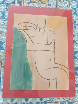 Cuadro con grapas metálicas 30x40 cm