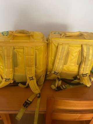 Mochilas Glovo Amarillas