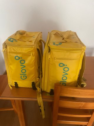 Mochilas Glovo Amarillas