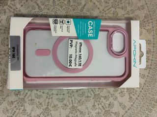 Funda iPhone 16e/17e Rosa Transparente