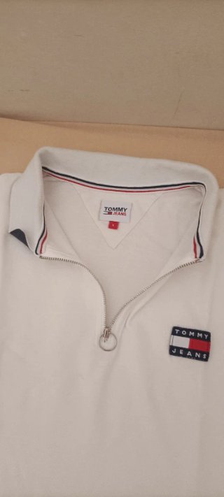 Polo Mujer Tommy Hilfiger Blanca Talla L