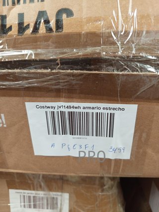 Armario estrecho blanco de 4 cajones Costway