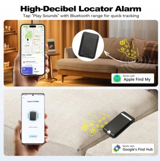 Portafoglio MagSafe Tracker GPS + Anello Adesivo