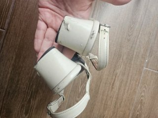 Zapatos vintage Rivera azul y beige