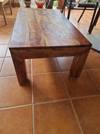 Mesa de centro de madera maciza
